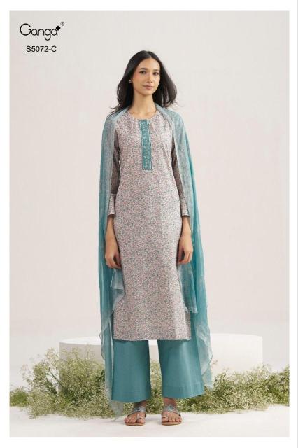 Ganga kakoli 5072 wholesale dealers in cotton dress materials in kerala